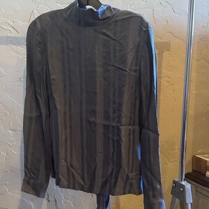 Ted Baker London Gray Striped Blouse